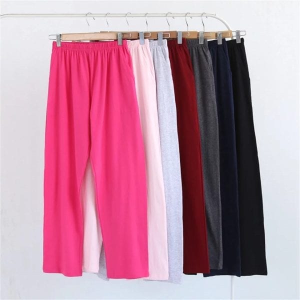 Pack of 3 Ladies Loose Plain Multi Pajamas