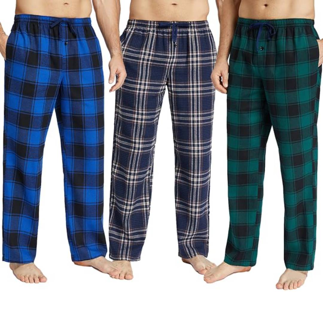 Pack of 2 Multicolor Cotton Check Trouser