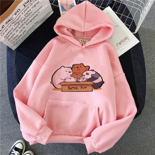 PINK BEARS WITH BOX HOODIE