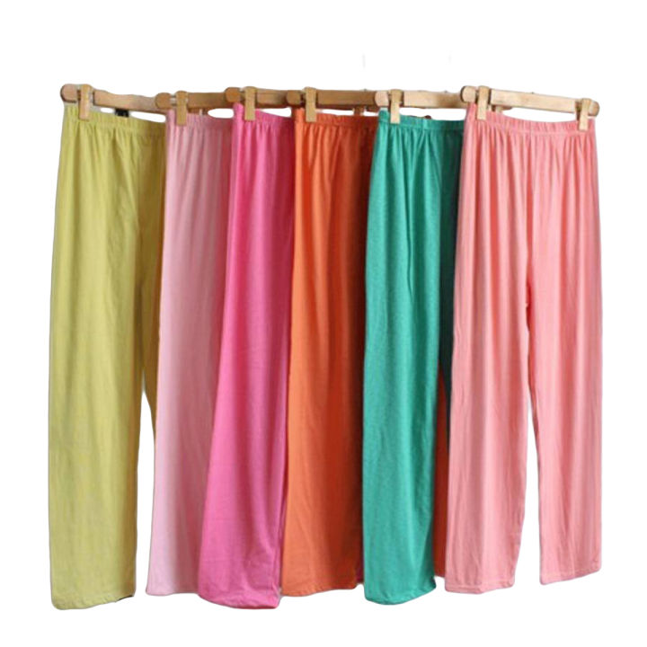 Pack of 3 Ladies Loose Plain Multi Pajamas