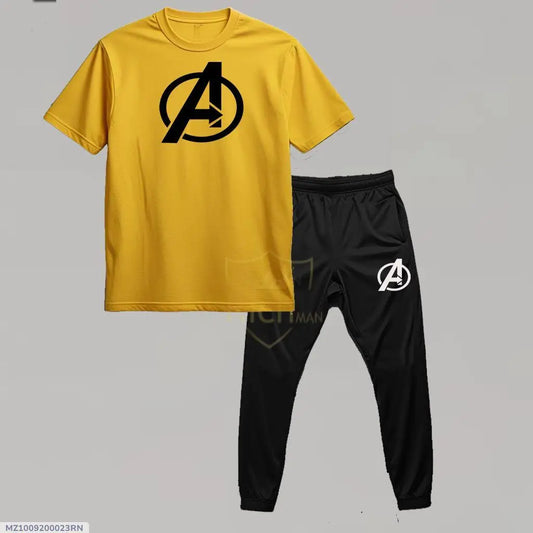 YELLOW WITH BLACK TROUSER TRACKSUIT