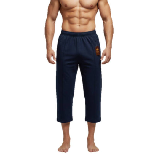 Blue Front Stitch 3-Quarter Short