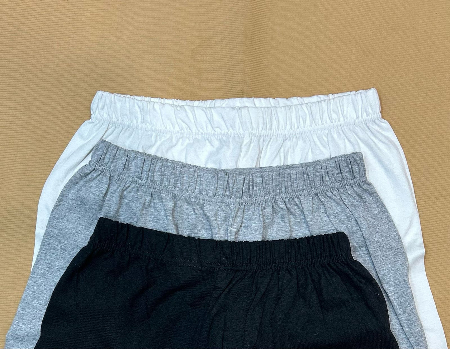 Pack Of 3 Plain Frills style Shorts For Ladies (ZA-279)
