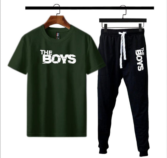 GREEN SHIRT WITH BLACK TROUSER