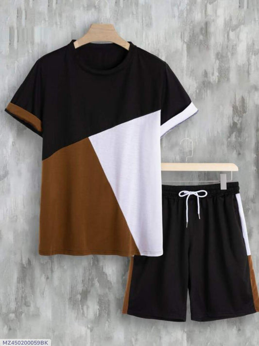 Men's Shirt with Shorts Track Suit