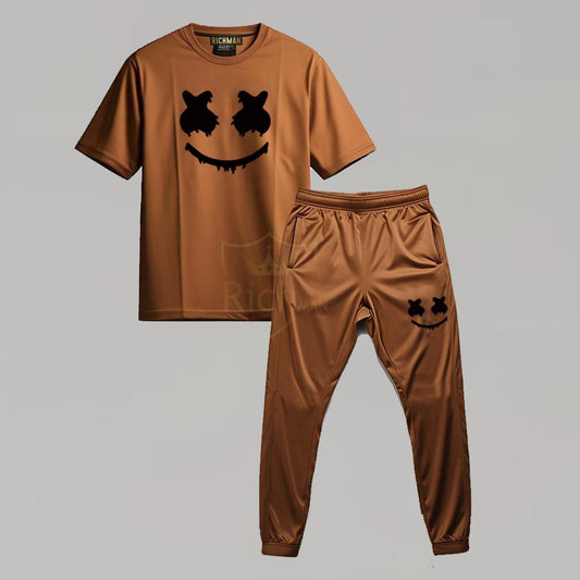 BROWN TRACK SUIT
