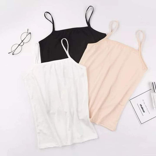 Pack of 3 Plain Camisole For Ladies