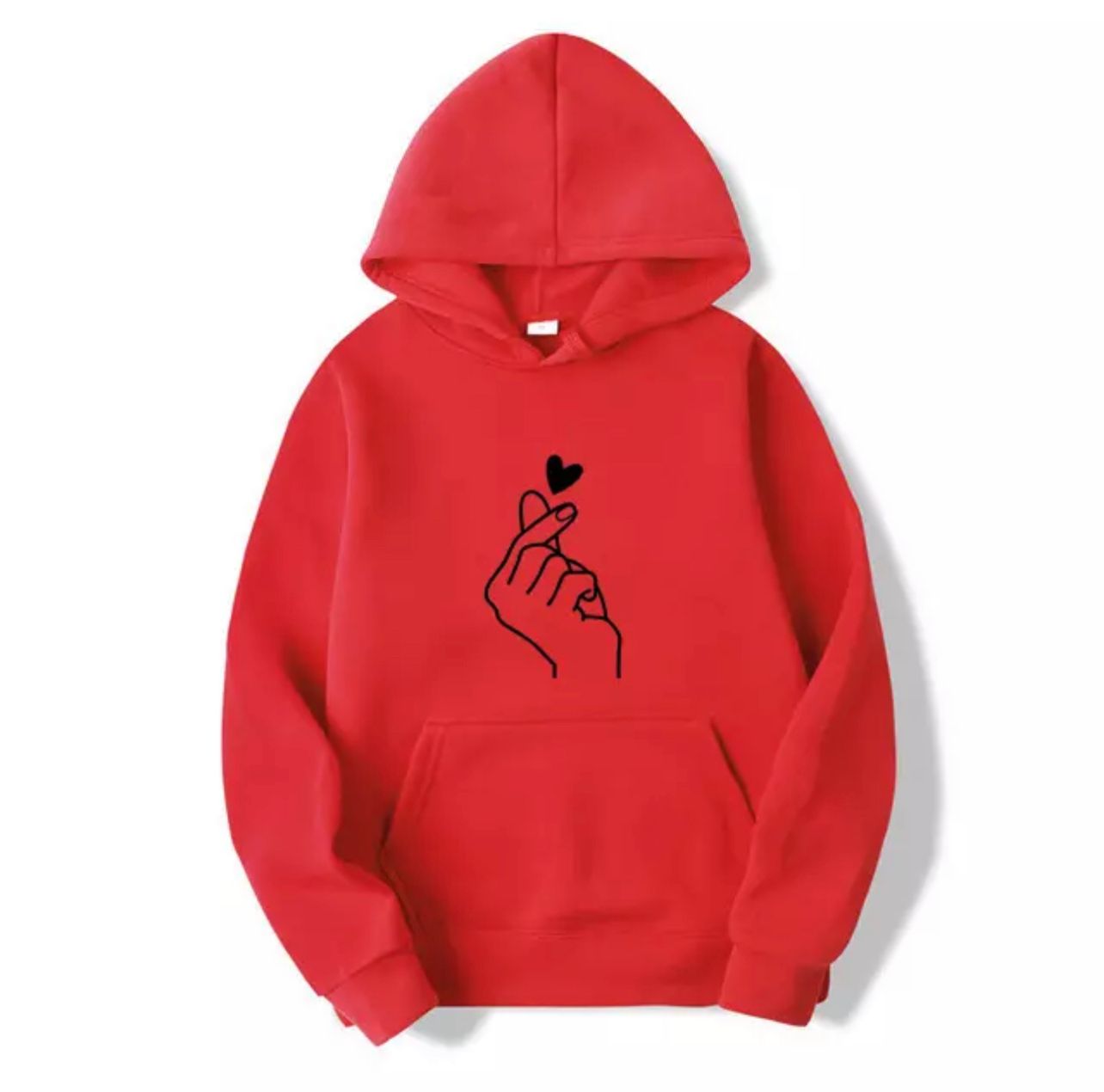 RED HAND HEART HOODIE