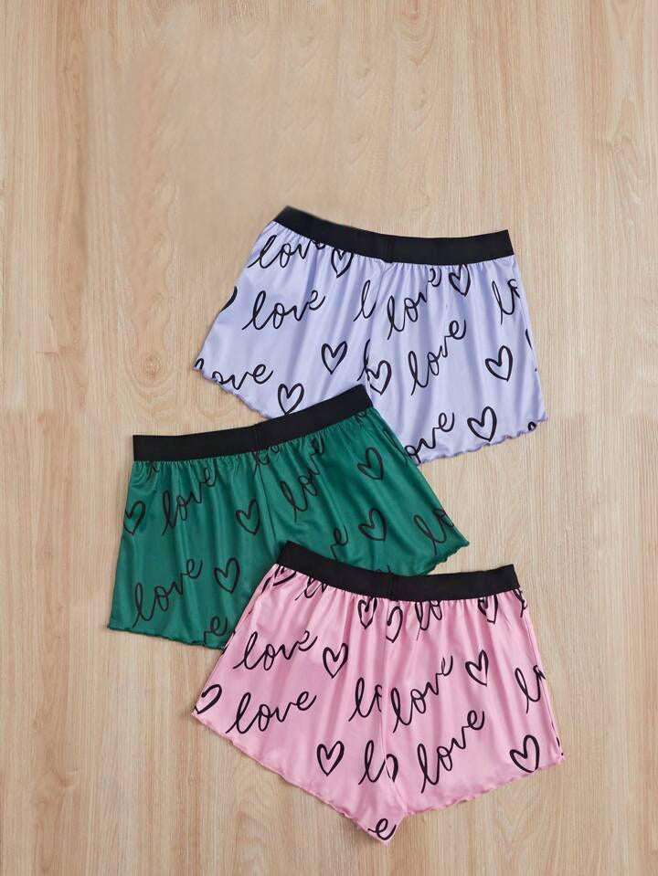 Pack of 3 Printed Shorts For Ladies (ZA-197)