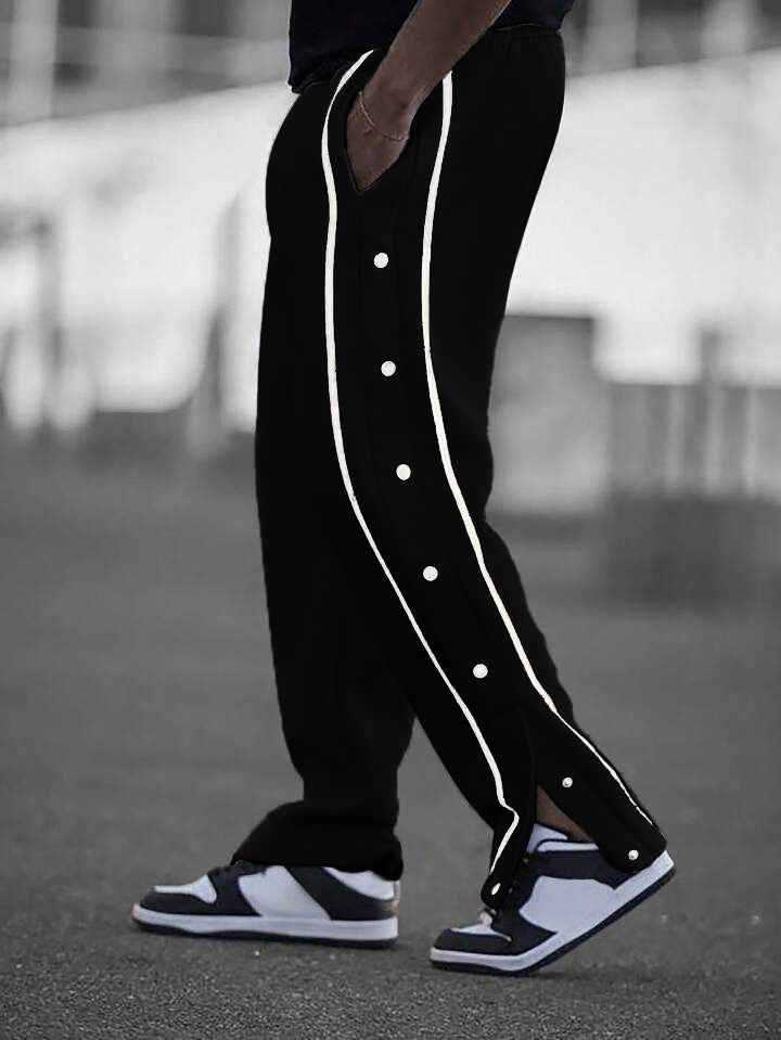 Button stripe Aestehtic Trouser