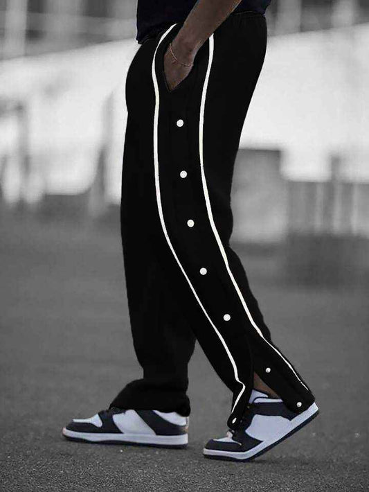 Button stripe Aestehtic Trouser