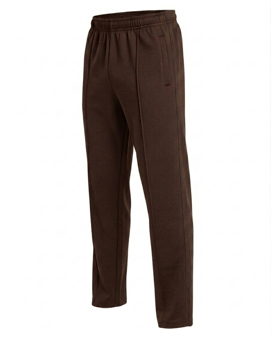 brown Front Stitch Trousers
