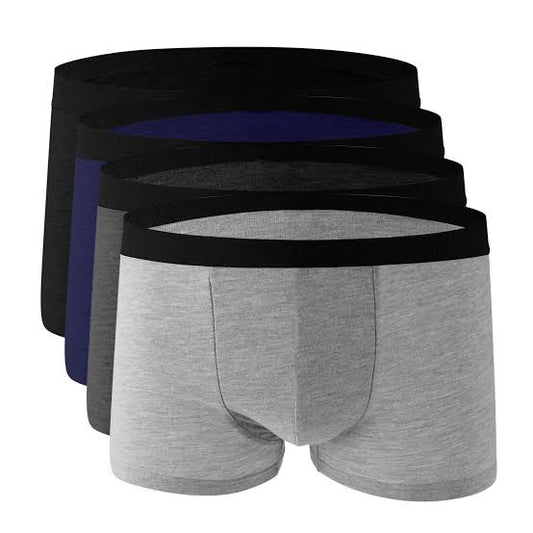 Pack of 3 Pieces Premium Cotton Boxer Underwear for Men- Underwear(Assorted colours)