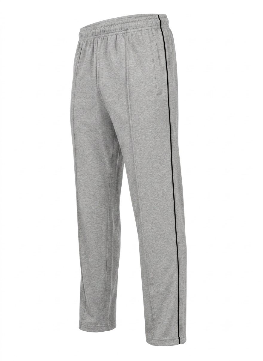 gray Front Stitch Trousers