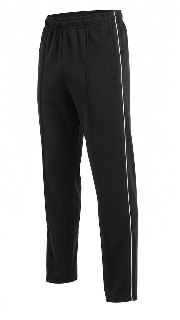 Black Front Stitch Trousers