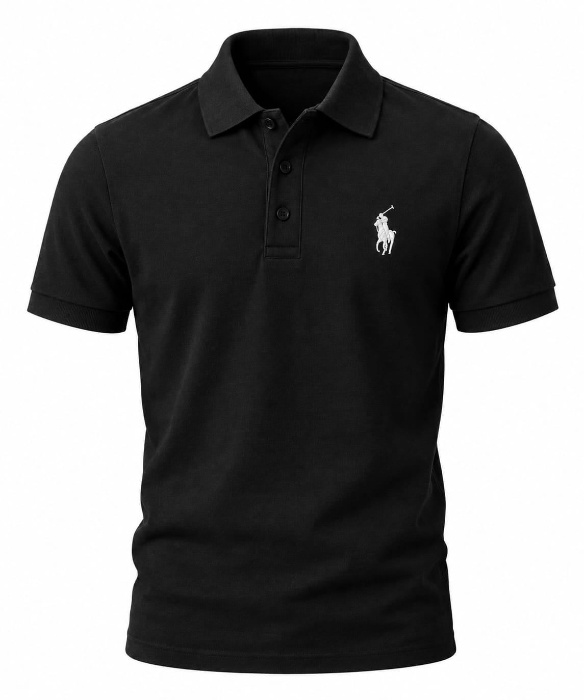 Men  Polo - Black