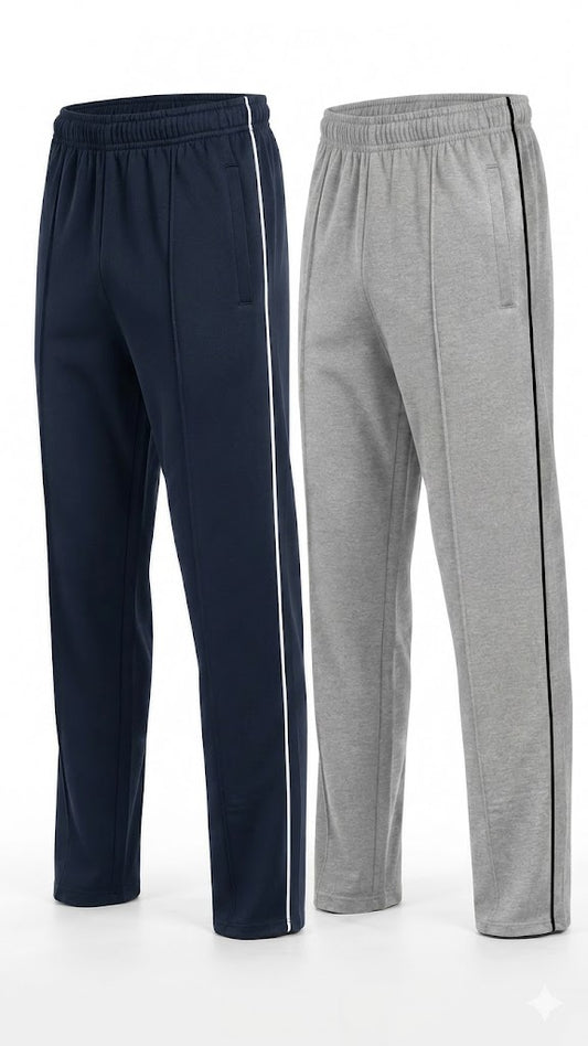 Pack of 2 Front Stitch Trousers ( Navy Blue,Grey)