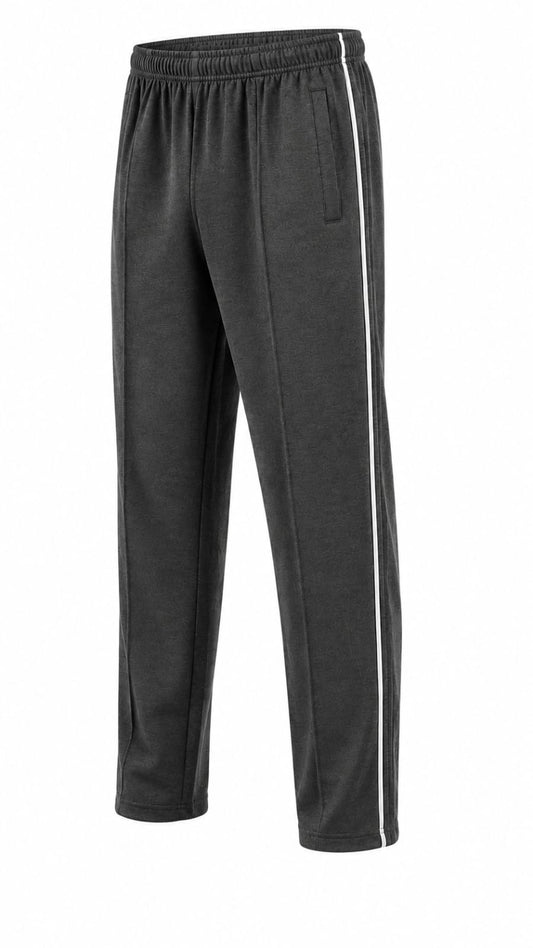 charcoal gray Front Stitch Trousers