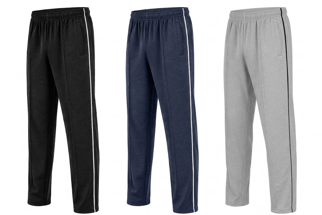 Pack of 3 Front Stitch Trousers ( Black,Navy blue, Grey)